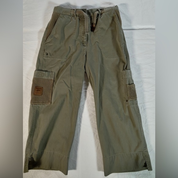Ralph Lauren Pants - Ralph Lauren Olive Cargo Pants with Mesh Pocket Panels.  Ankle Crop.  Size 8